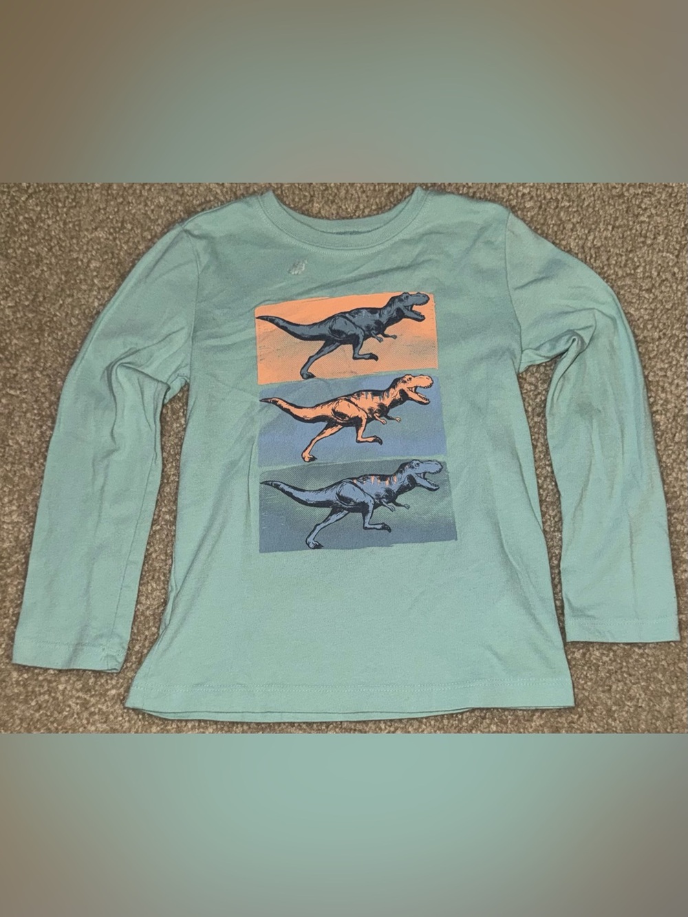Mint Green Dinosaur Graphic Tee